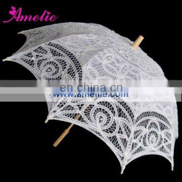 A0169-45cm Wholesale Wooden Straight Hand White Wedding Decoration different kinds of umbrellas