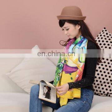 2015 customize design digital printed scarf cotton chiang mai