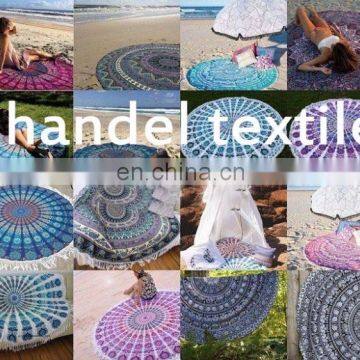 Indian Mandala Roundie Hippie Boho 72' Round Table Cover Yoga Mat Art Wholesale Lot Round Mandala Wall Hanging Beach Towel Throw