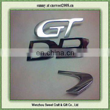 adhesive lettering chrome plastic car