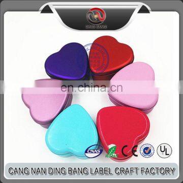 Wholesale Cheap Package Box Type European Style Middle Size Muti Color Metal Lovely Heart Wedding Candy Box