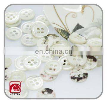 Natural 4 hole white troca shell button mother of pearl niloticus shell buttons