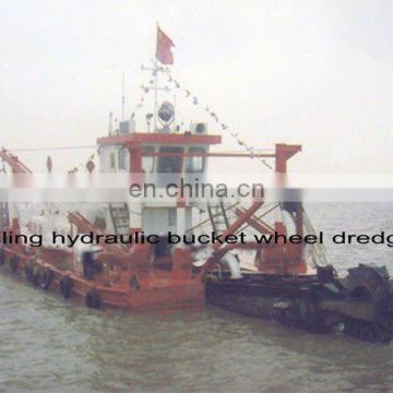 Large Sand Bucket Wheel Dredger