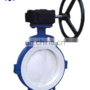 Full PTFE Seat Gear Operated Butterfly valve