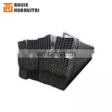 S235jr rectangular hollow section a53 black steel welded steel tubes 75x75 tube ms steel square pipe