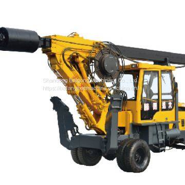 Four Wheel High Efficiency 12-15m Pile Driver photo-2