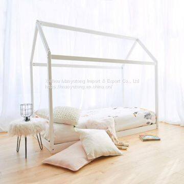 custom and cheap toddler wooden house kids bed