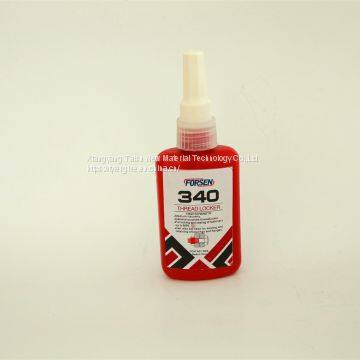 Yellow Color High Strength Anaerobic threadlocker 340 thread locking adhesive