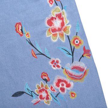 Oem Custom Casual Light Wash Denim Skirt photo-5