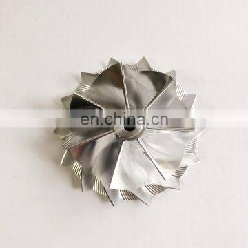 K16 7+7 blades 54.64/71.00mm overall height:31.00mm Turbocharger milling/aluminum 2618/billet compressor wheel