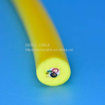 Underwater cable neutrally buoyany rov tether