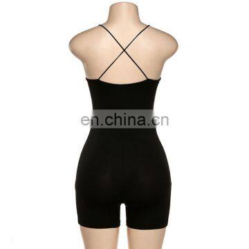 Sleeveless Off Back Cross Strap Custom Sexy Fashion Club Trending Bodysuits photo-2