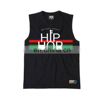 Custom Printing Logo Wholesale Gym Tank Tops Mens Hip Hop Fashion Style