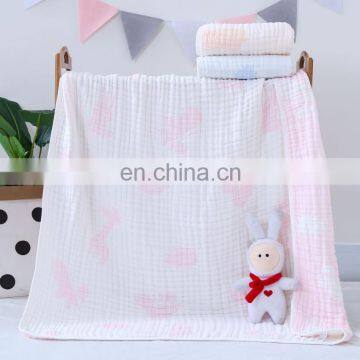 Wholesale Price 2020 New Design Pattern 6 Layers 100 Cotton Soft Muslin Baby Swaddle Wrap Blanket With Factory Price photo-5