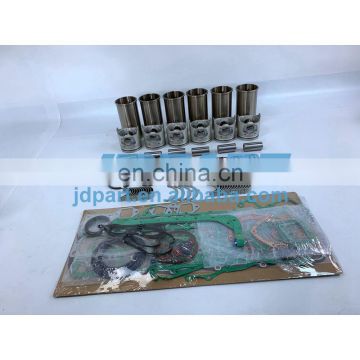 6D125E-2H-5 Overhaul Kit With Engine Bearings Cylinder Piston Rings Full Gasket Kit For Hydraulic Excavator