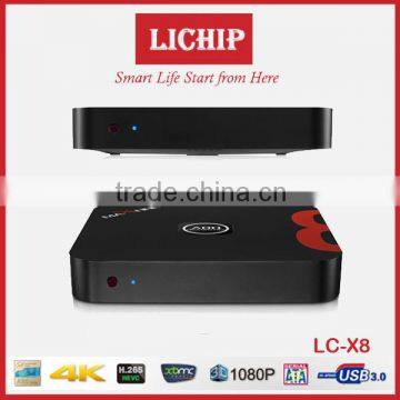 Smart Android 4K A80 Chip H.265 3D USB3.0 LC-A80 TV Box photo-3
