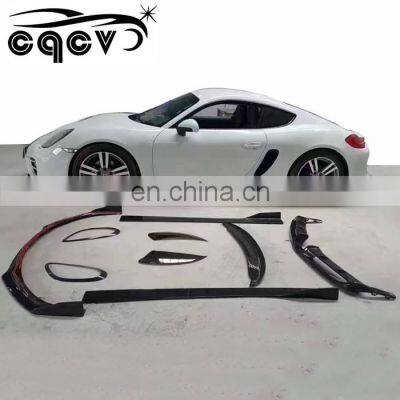 Wholesale Carbon Fiber Body Kit For PORSCHE CAYMAN Body kit Side SkirtsTuning Parts