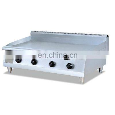 Industrial counter top gas griddle / LPG kitchen equipment gas teppanyaki griddle