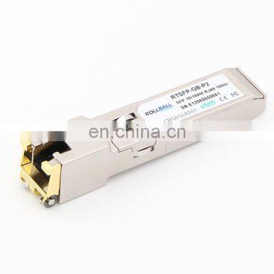 Fiber Optical 125M 10/100BASE-T SFP Copper RJ-45 100m Module Transceiver