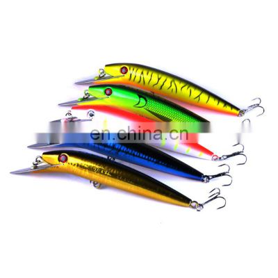 Factory Big 197mm 45g  Plastic Hard Metal Tongue Saltwater Sea Fishing Deep Sinking  Fishing Lures Minnow