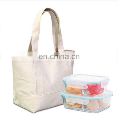 New Tote Canvas Packaging Lunch White Handbags