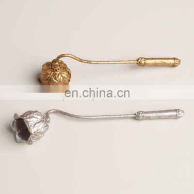 silver plated metal candle snuffer