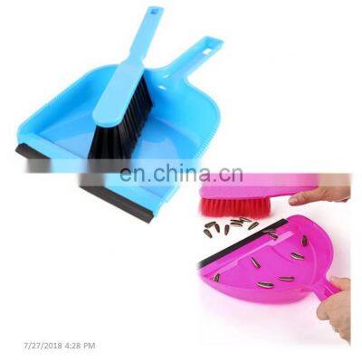 Low Price Small Mini Plastic Soft Broom Brush With Dustpan photo-2