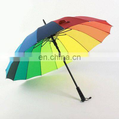 Wholesale Designer Brand Ladies Fashion Automatic Open Promotional Straight Colorful Umbrellas photo-4