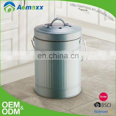 Fashion Design Various Sizes Steel Metal Trash Can Garbage Recycle Bins photo-3