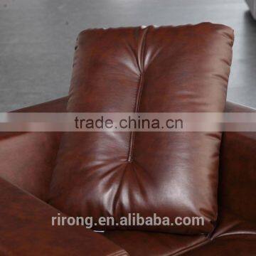 Low Back Sofa Cushion and Stainless Steel Feet Violino Leather Sofa Jitem 8039 photo-4