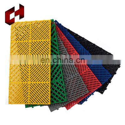 50Mm Strong Vented Puzzle Decoration Car Washflow Grills Interlocking Pvc Interlocking Flooring Tiles With Hole