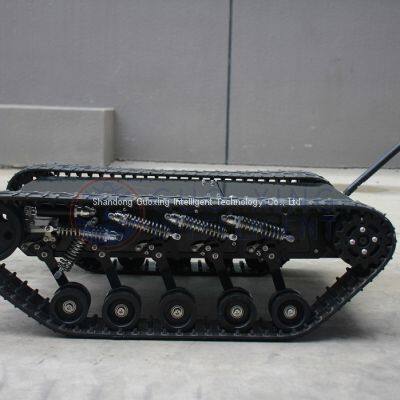 Guoxing 138T Small Crawler Custom Robot Chassis for Electric All-terrain Rubber Tracked Robot Vehicle Chassis photo-4