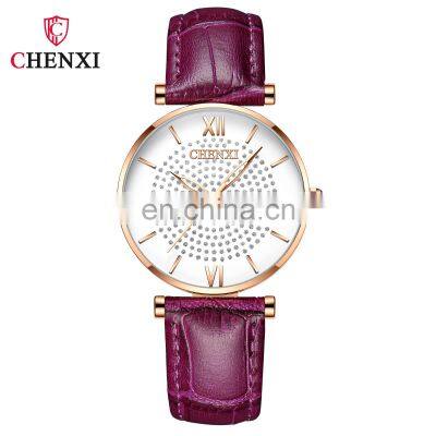 Chenxi 310 Latest Analog Women Quartz Watches Roman Dial Luxury Ladies Watch Diamond