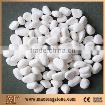 White Marble Machine Made Pebble Stone Tumbled Gravel for Walkway/Driveway Cobbles