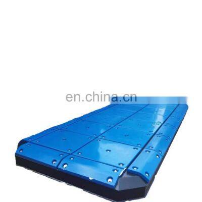 Customized high quality colored Polyethylene uhmwpe fender facing pad/uhmw marine fender