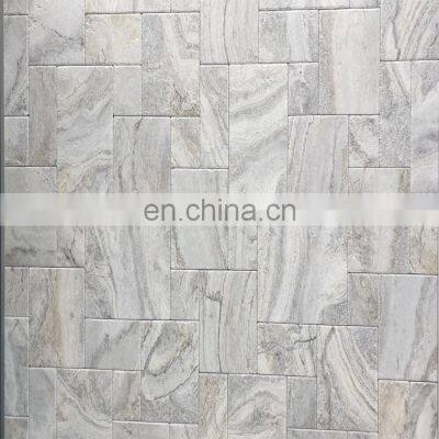 New Arrival Product Hot Sale Silver French Pattern Travertine Fantasy Brushed Made in Turkey Cem-Fpce- 06