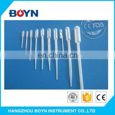 Disposable Plastic Transparent Pasteur Transfer Pipette Sterile / Non-sterile 0.2ml 0.5ml 1ml 2ml 3ml 5ml 10ml photo-2