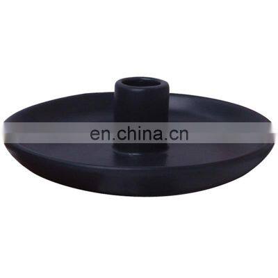 Wholesale Home Decor Inspirational Ceramic Bandejas White Black Gild Ceramic Candle Bowl Candle Holders For Nordic Home Decor photo-5