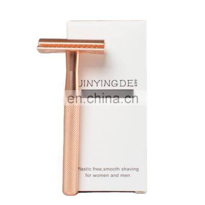 High quality private label brass handle double metal shaving Safety Razor for men