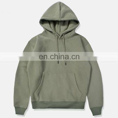 Custom Design High Quality Sublimation Men's Hoodies Custom Logo 100% Cotton Oversized Plain Pullover Thick Heavy Fleece Jumper photo-3