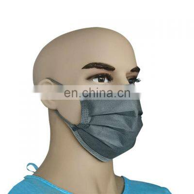 50/bag disposable colorful face mask three-layer Melt blown cloth protective flat face mask