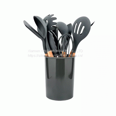 Silicone Kitchenware Cooking Utensils Set Heat Resistant Kitchen Non-Stick Cooking Utensils Baking Tools With Storage Box Tools photo-3