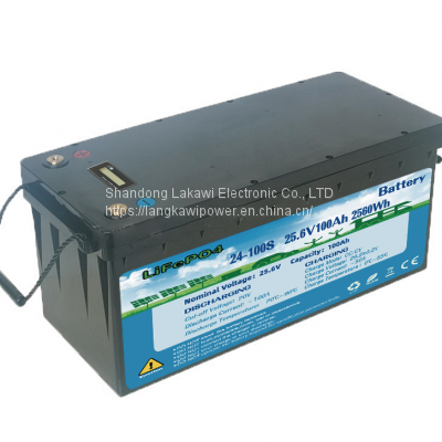 25.6V 100Ah Replace Lead acid Lithium Battery Pack Built-in BMS management system