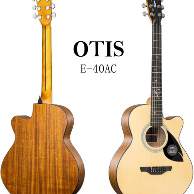 Hot Sale OTIS OTIS E-40AC 40 Inch Acoustic Guitar (Spruce Plywood Top, Mahogany Back&Sides, Matte Finish) OEM