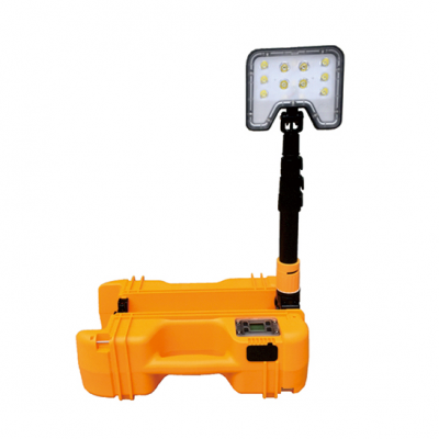 Solar Powered Mobile Light Tower for Industrial and Outdoor Lighting