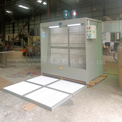 Floor-standing Dry Sanding and Painting Cabinet, Pulse Dust Removal and Purification Equipment, Manufacturer Supply of Industrial Paint Mist Treatment Cabinet photo-3