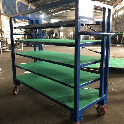 Adjustable Angle Bottom Cover Turnover Trolley for Welding Applications
