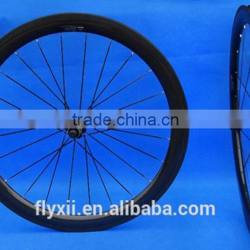 FLX-WS-CW015 : 25mm width Carbon Cycling Road Bike Clincher Wheelset 50mm Rim ( Basalt Brake Side )