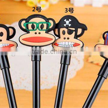 Office Supply Cute Cartoon Black Gel Pen For Kids Stationery