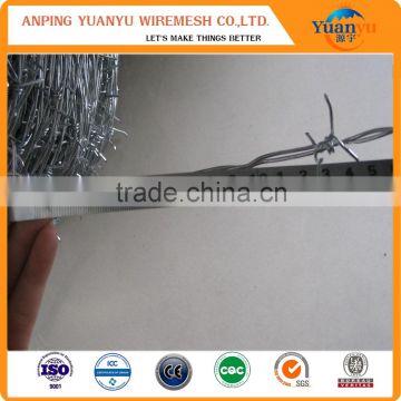 hot dipped and electro galvanized barbed wire